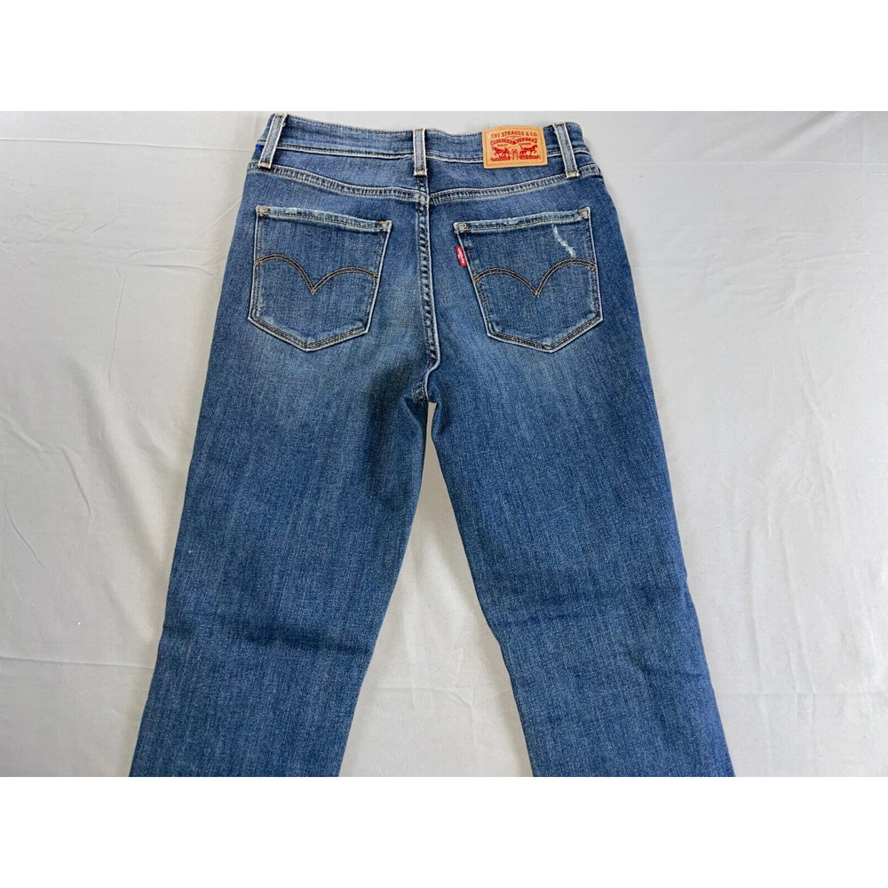Levis 721 High Rise Skinny Destroyed Stretched Denim Jeans. Women's 28, GUC!! - Picture 8 of 9